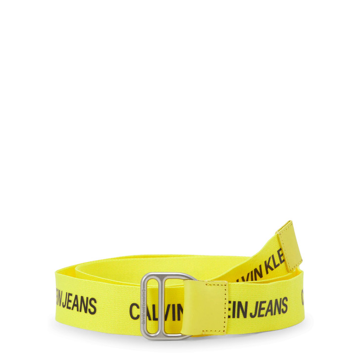 Calvin Klein Men Polyester Belts, Yellow (127024)