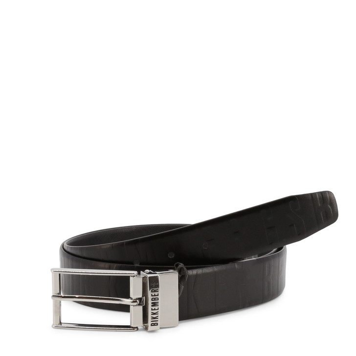 Bikkembergs Men Leather Belts, Black (126439)