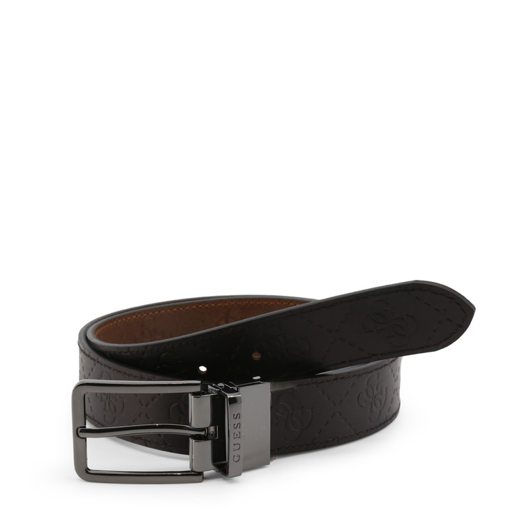 Guess Men Leather Belts, Brown (124707)