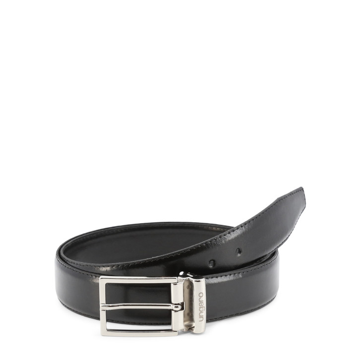Ungaro Men Leather Belts, Black (124323)