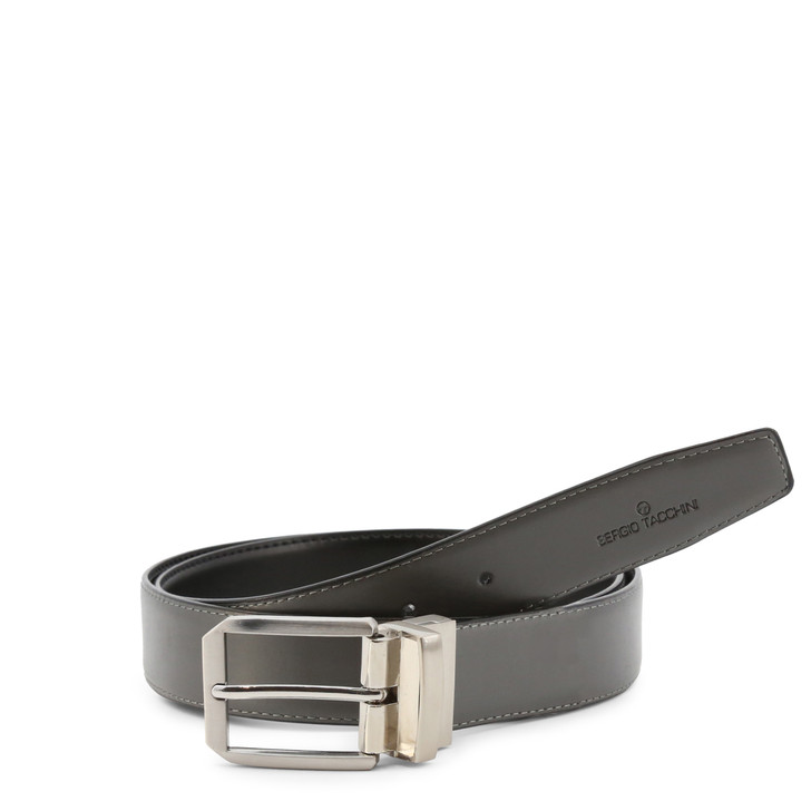 Sergio Tacchini Men Leather Belts, Black (124027)