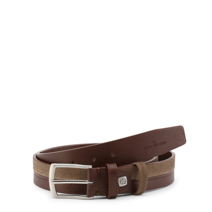 Sergio Tacchini Men Leather Belts, Brown (124013)