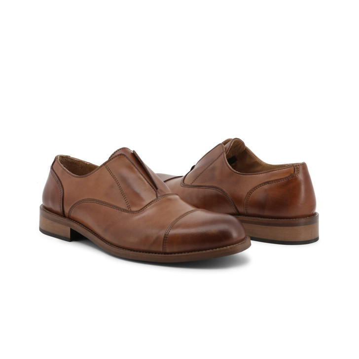 Duca di Morrone Men Leather Flat shoes, Brown (133520)