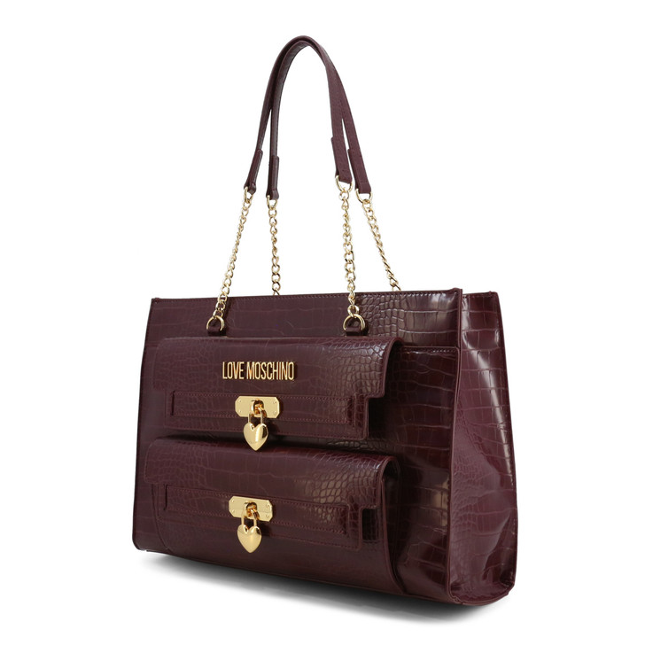 Love Moschino Women Polyurethane Shopping bags, Violet (133616)