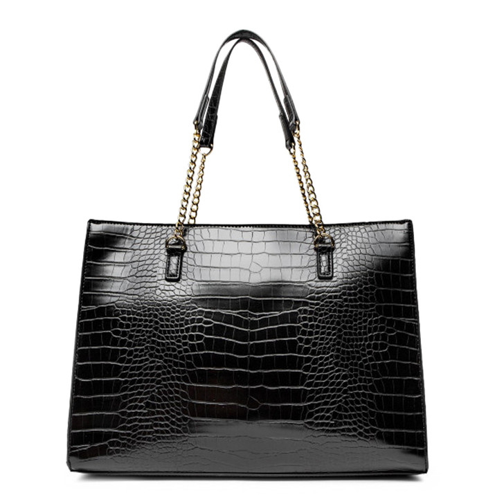 Love Moschino Women Polyurethane Shopping bags, Black (133614)