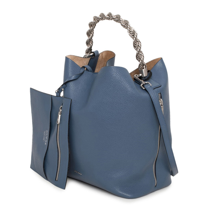 Guess Women Leather Shoulder bags, Blue (133417)