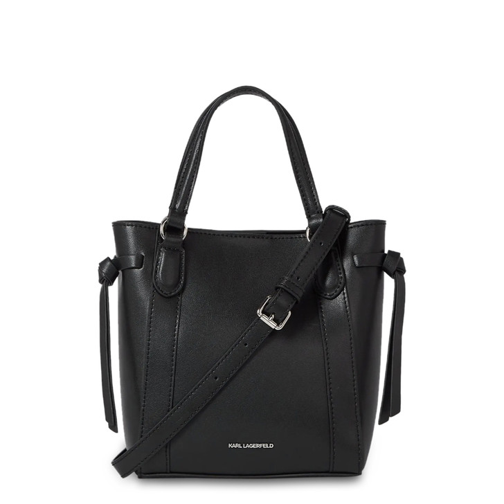 Karl Lagerfeld Women Leather Handbags, Black (128966)