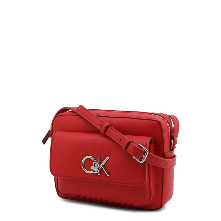 Calvin Klein Women Polyurethane Crossbody Bags, Red (128758)