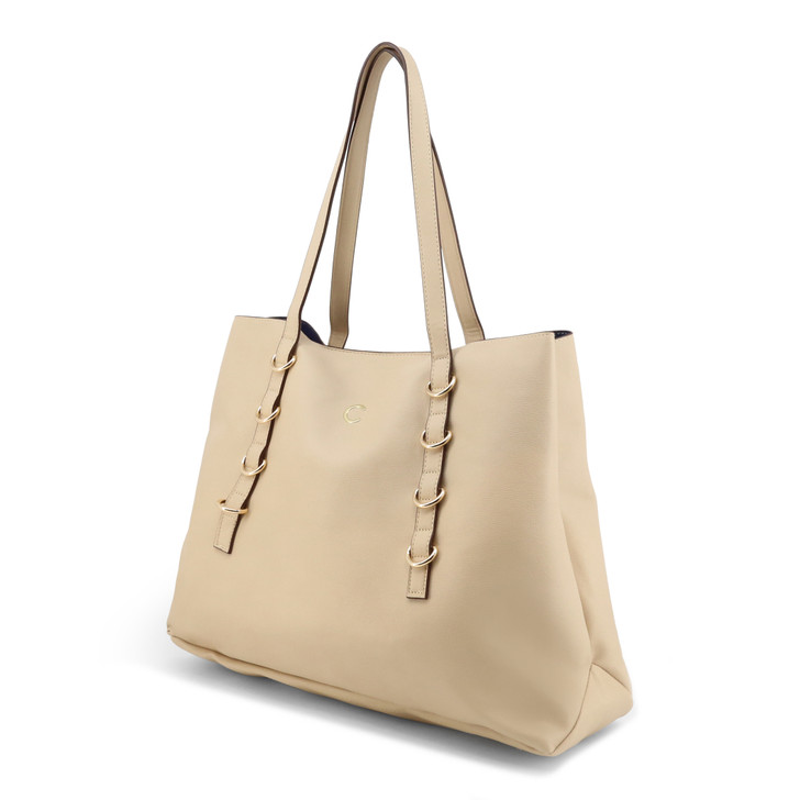 Carrera Jeans Women PVC Shoulder bags, Brown (126319)