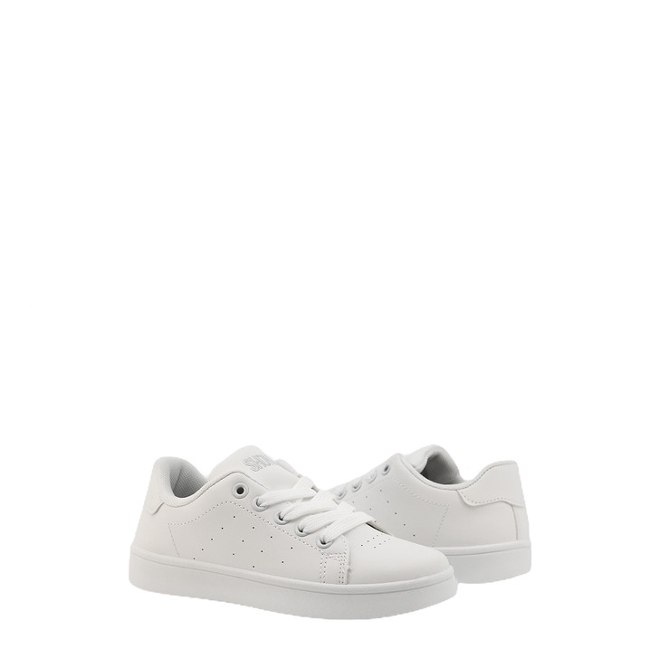 Shone Girl Synthetic leather Sneakers, White (136482)