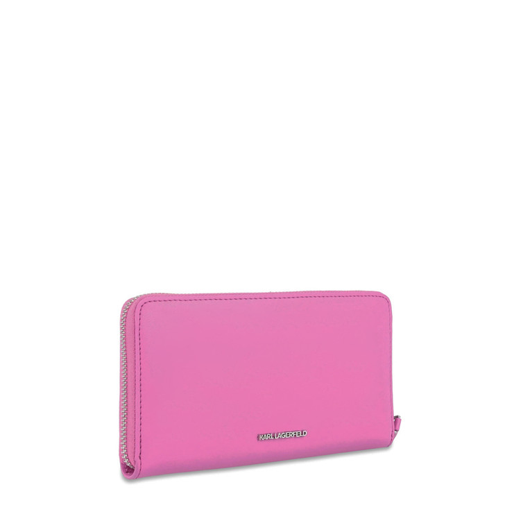 Karl Lagerfeld Women's Leather Wallets, Pink (134323)