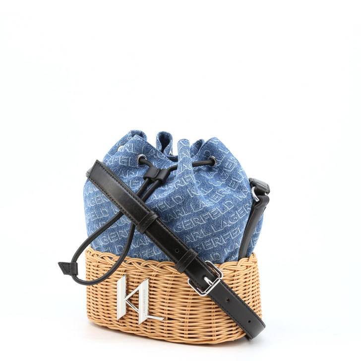 Karl Lagerfeld Women Cotton Crossbody Bags, Blue (136156)