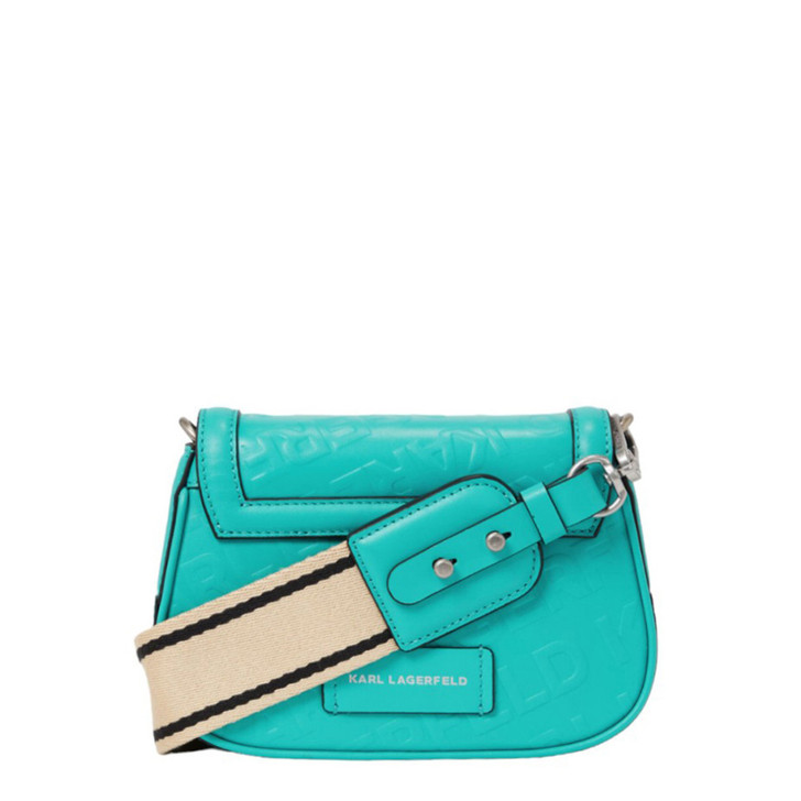 Karl Lagerfeld Women Leather Handbags, Blue (136145)