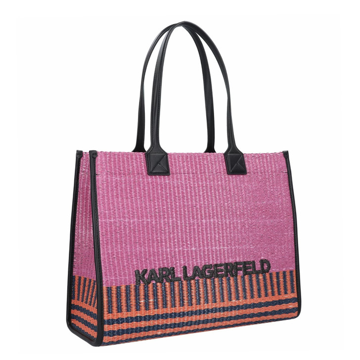 Karl Lagerfeld Women Polyurethane Shopping bags, Pink (136144)