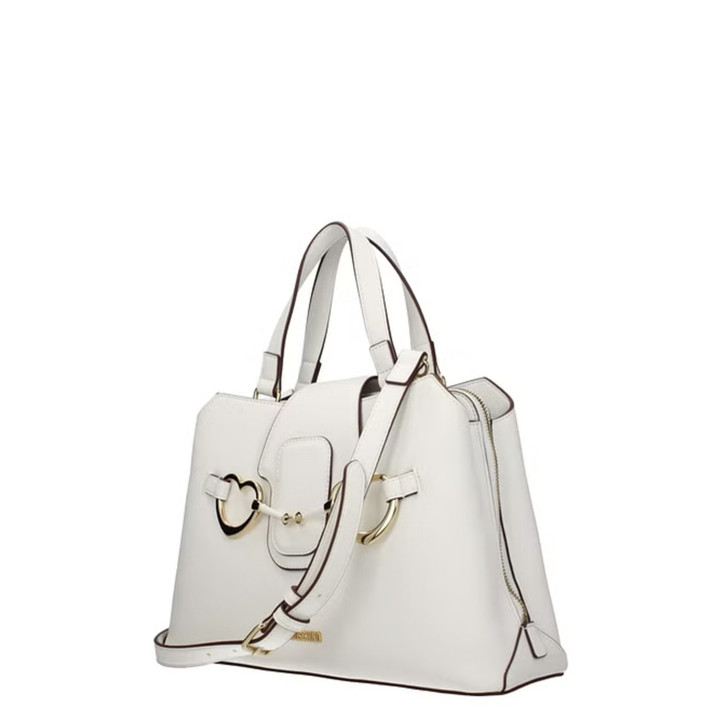 Love Moschino Women Polyurethane Handbags, White (135958)