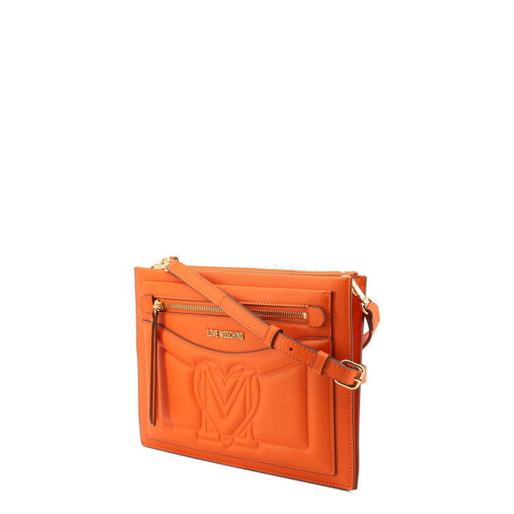 Love Moschino Women Polyurethane Clutch bags, Orange (135951)