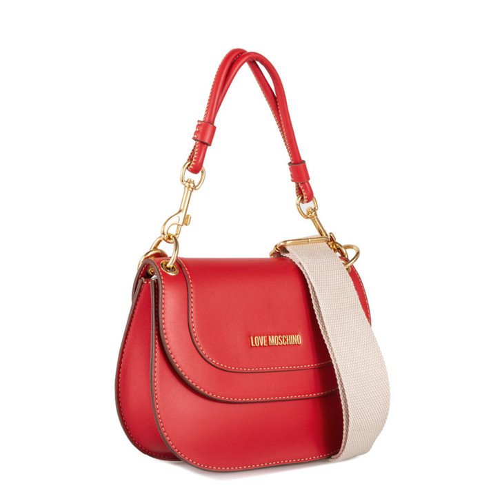 Love Moschino Women Polyurethane Handbags Red 135943 Lahdee