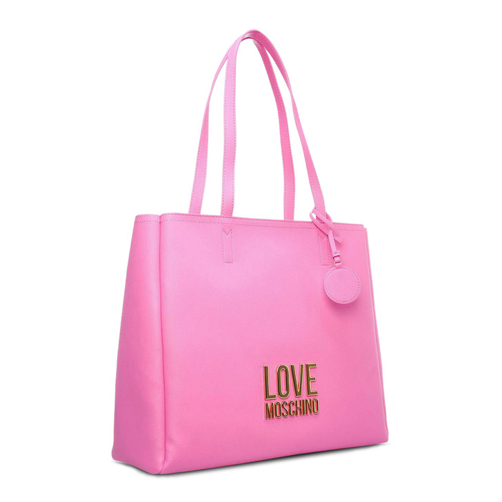 Love Moschino Women Polyurethane Shopping bags, Pink (135931)