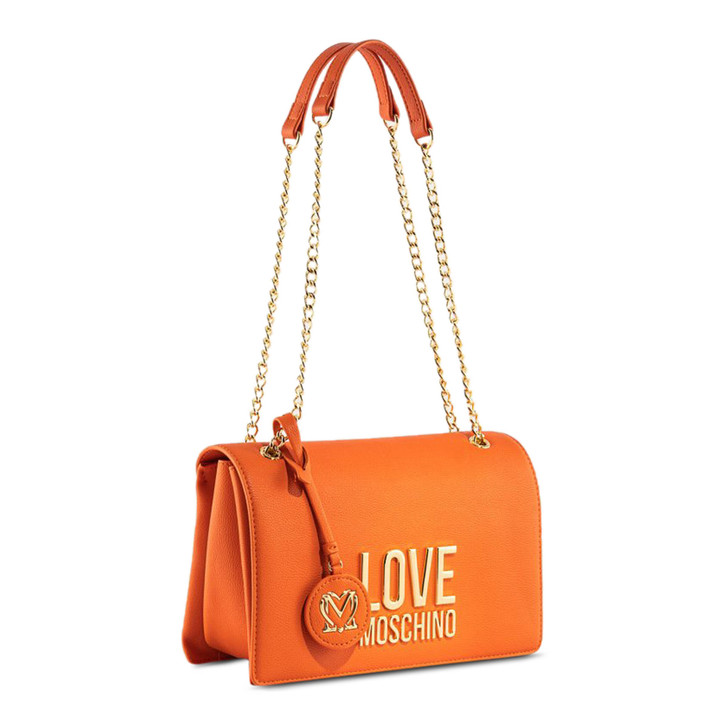 Love Moschino Women Polyurethane Shoulder bags, Orange (135925)