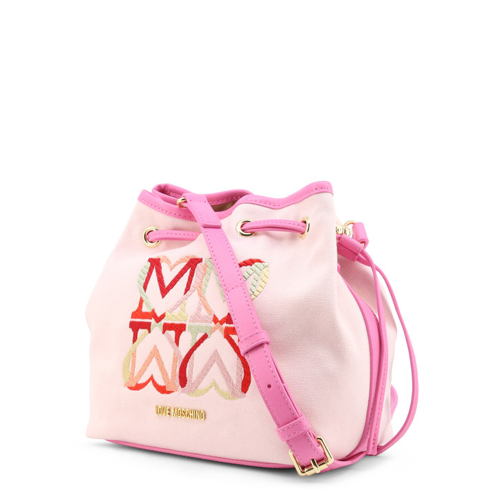 Love Moschino Women Cotton Crossbody Bags, Pink (135910)