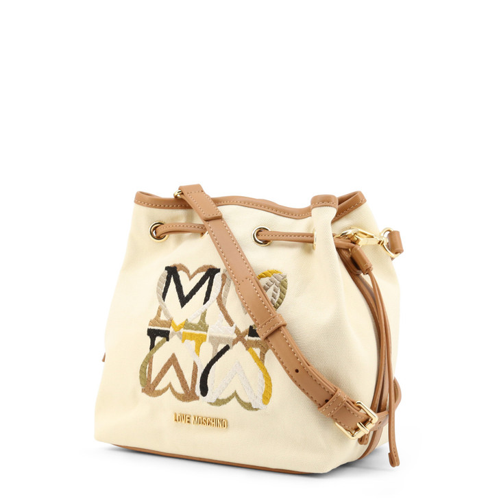 Love Moschino Women Cotton Crossbody Bags, Brown (135909)