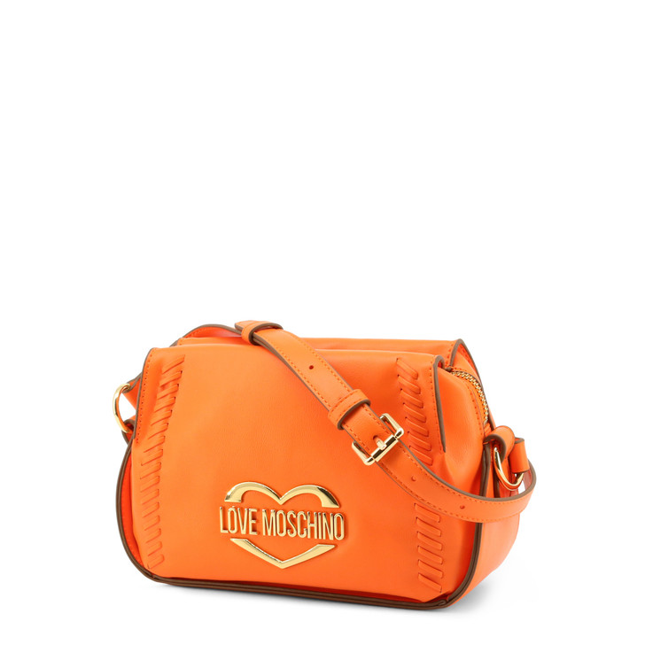 Love Moschino Women Polyurethane Crossbody Bags, Orange (135904)