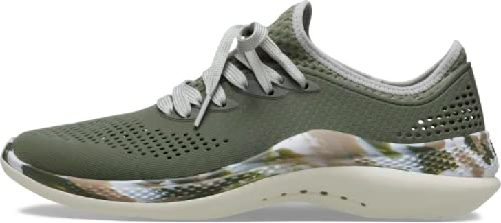 Crocs Men's LiteRide 360 Pacer Sneakers, Army Green/Multi, 11 Men