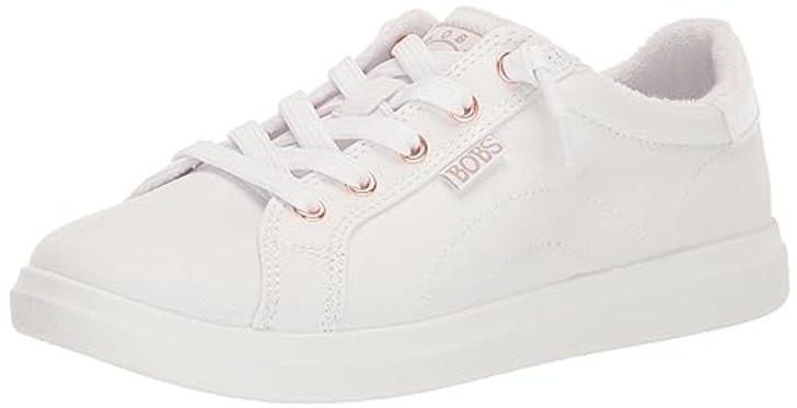 Skechers BOBS Women's Bobs D'Vine Sneaker, White, 7.5