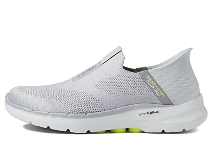 Skechers Men's Gowalk 6 Slip-Ins-Athletic Slip-On Walking Shoes | Casual Sneakers with Memory Foam, Grey, 10.5