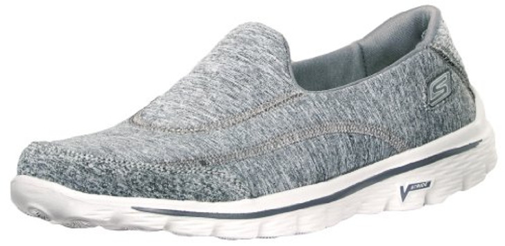 Skechers Performance Women's Go Walk 2 Slip-On Walking Shoe, Heather Grey,  5 M US