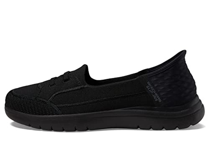 Skechers Women's Boat Shoe, Black/Black, 8