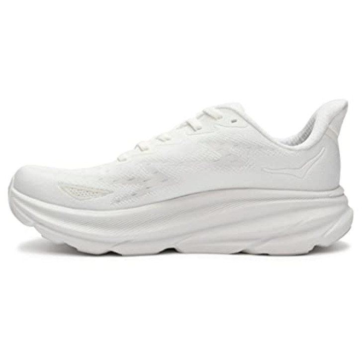 Hoka Men's Clifton 9 Sneaker, White/White, 9.5