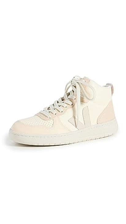 Veja Women's V-15 High Top Sneakers, Cashew Pierre Multico, 6 Medium US