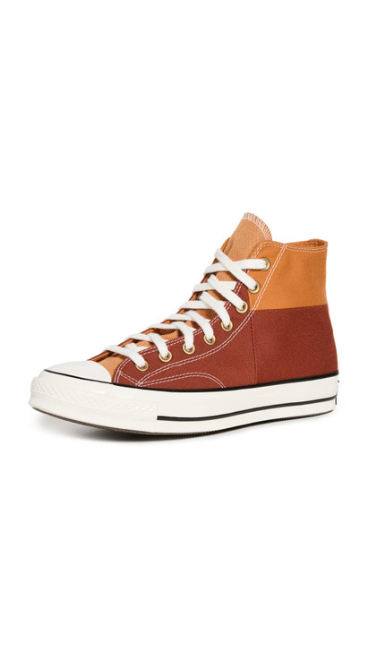 Converse Men's Chuck 70 Colorblocked Sneakers, Monarch/Rugged Orange/Egret, 9.5 Medium US