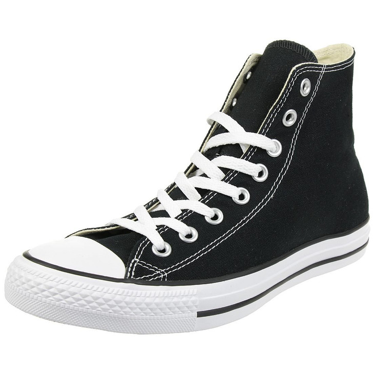 Converse Unisex Chuck Taylor All-Star High-Top Casual Sneakers, Black Monochrome, 9 US Women / 7 US Men