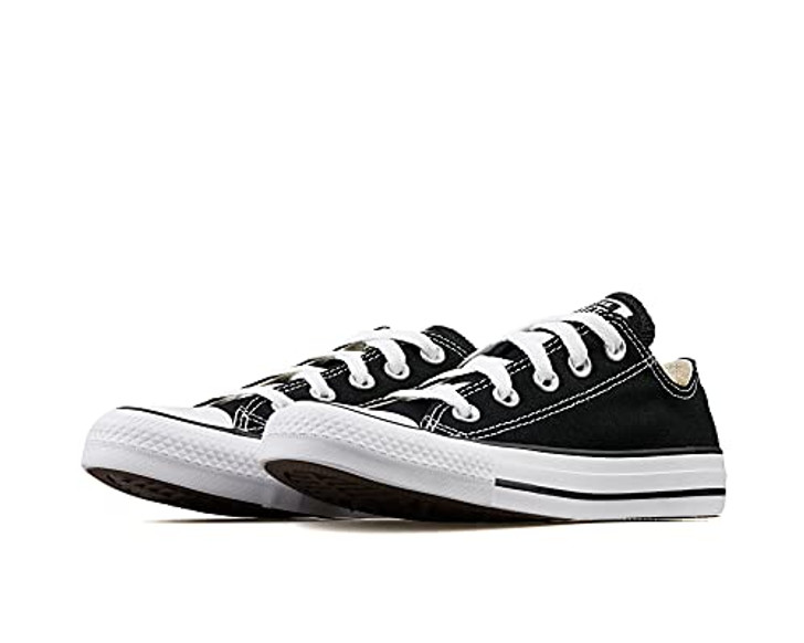 Converse Unisex Chuck Taylor All Star Low Top Black Sneakers, Black, 8.5 B(M) US Women / 6.5 D(M) US Men