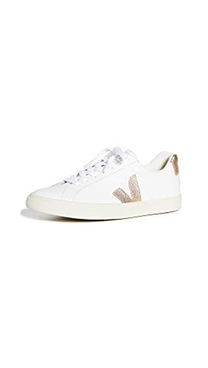 Veja Women's Esplar Logo Sneakers, Extra-White/Platine, 5 Medium US