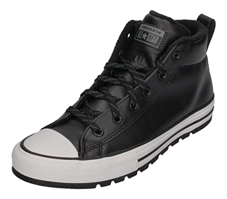 Converse Unisex Chuck Taylor All Star Street Lugged Mid Sneaker Boot, Black, 6.5 Men/8.5 Women