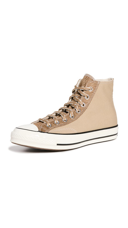 Converse Men's Chuck 70 Sneakers, Nomad Khaki/Sand Dune/Egret, Tan, 9 Medium US