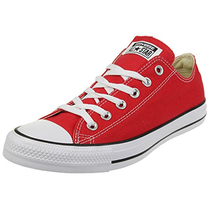 Converse Unisex Chuck Taylor All Star Low Top Sneakers, Red, 6 Men/8 Women