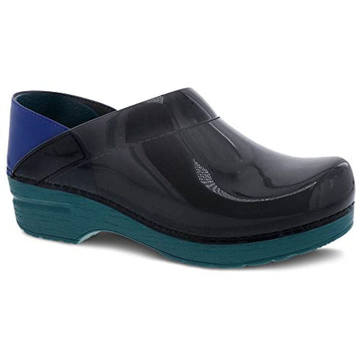 Dansko Professional Translucent Black 7.5-8 M US Slip-On Clogs for Women Rocker Sole and Arch Support for Comfort Jelly-Soft, Candy-Colored Shell