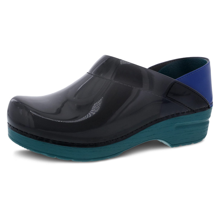 Dansko Professional Translucent Black 10.5-11 M US Slip-On Clogs for Women Rocker Sole and Arch Support for Comfort Jelly-Soft, Candy-Colored Shell