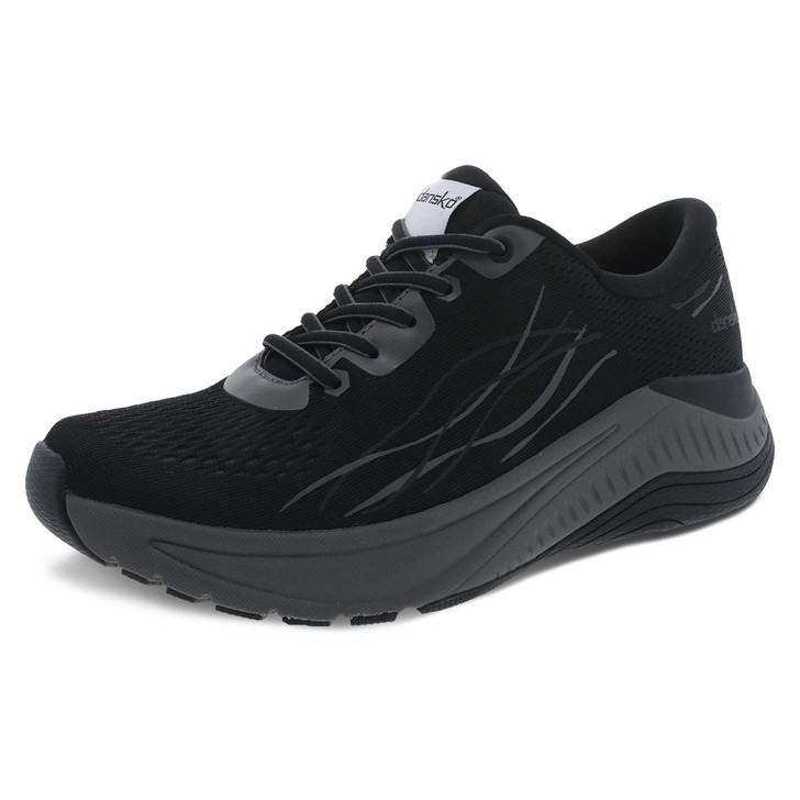 Dansko Women's Pace Black/Grey Walking Shoe 9.5-10 Wide US - Added Support and Comfort
