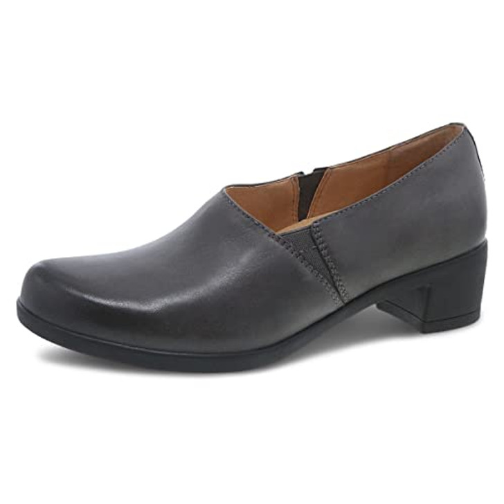 Dansko Women's Camdyn Grey Burnished Heel 7.5-8 M US - Slip on, Comfort