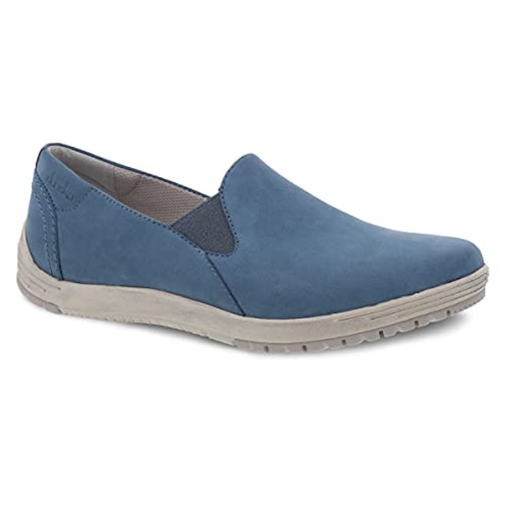 Dansko Women's Laraine Blue Slip-on Flat 5.5-6 M US - Comfort Shoes