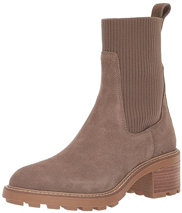 Steve Madden Women's Kiley Ankle Boot, Taupe Suede, 9