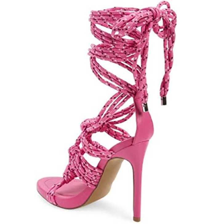 Steve Madden Women's Fiore Heeled Sandal, Pink Multi, 6
