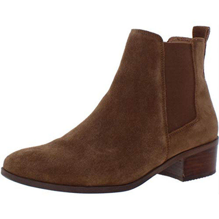 Steve Madden Women's Dover Ankle Boot, Cognac Suede, 8.5