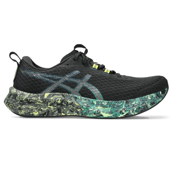 ASICS Men's Noosa TRI 16 Running Shoes, Black/Jasper Green, 9.5