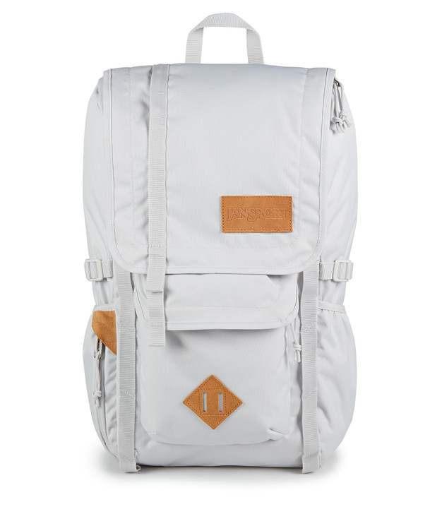 JanSport Hatchet Backpack – 15-inch Padded Laptop Compartment, Dual Water Bottle Pockets, Side Compression Straps, Oyster Mushroom
